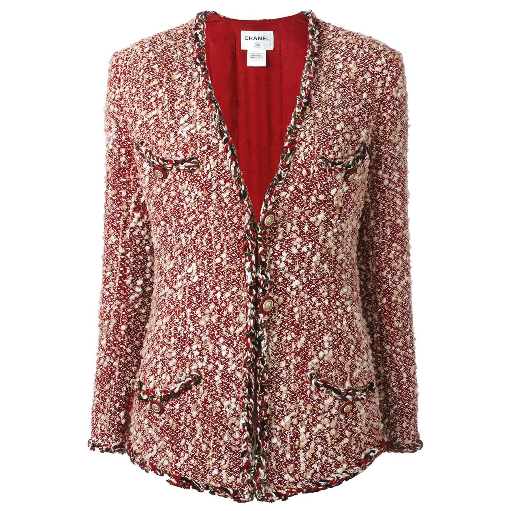 Chanel Couture Tweed Jacket at 1stDibs