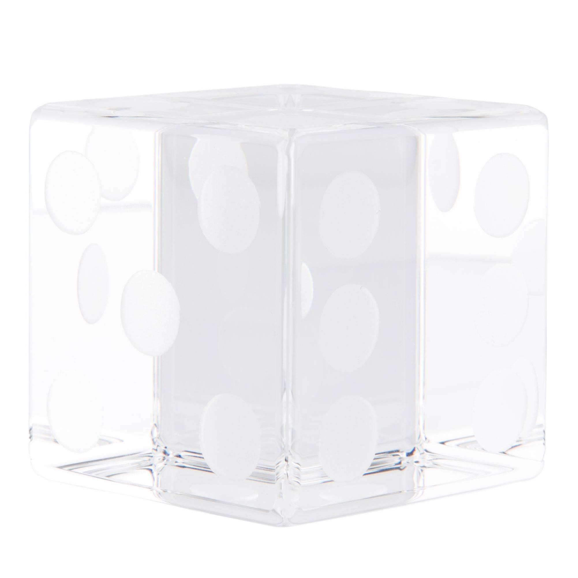 Tiffany & Co Crystal Men's Women's Home Decorative Table Desk Cube Paper Weight