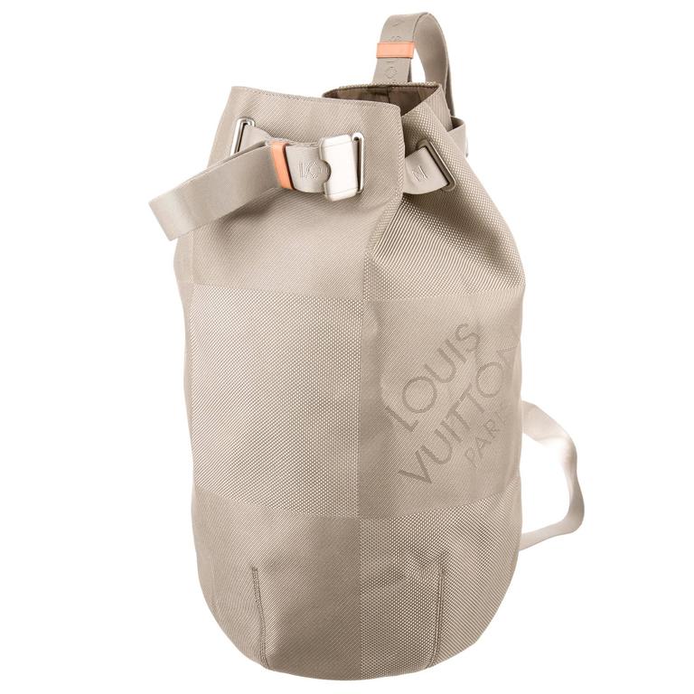 Louis Vuitton NEW Canvas Men's Bucket Carryall Travel Shoulder Duffle Bag  at 1stDibs