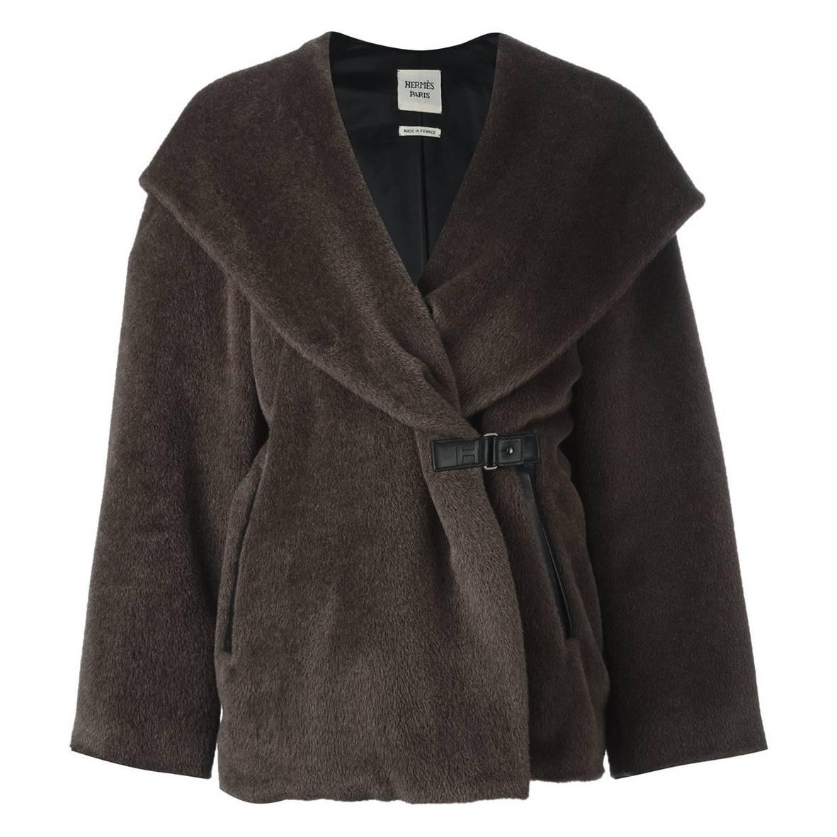 Hermes Hooded Fur Coat