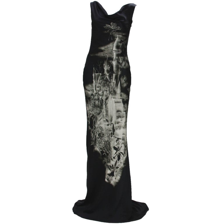 Alexander McQueen 2007 Collection Castle Skeleton Fairy Open Back Silk Gown  40 at 1stDibs | alexander mcqueen skeleton dress, fairy skeleton, skeleton  fairy midi skirt
