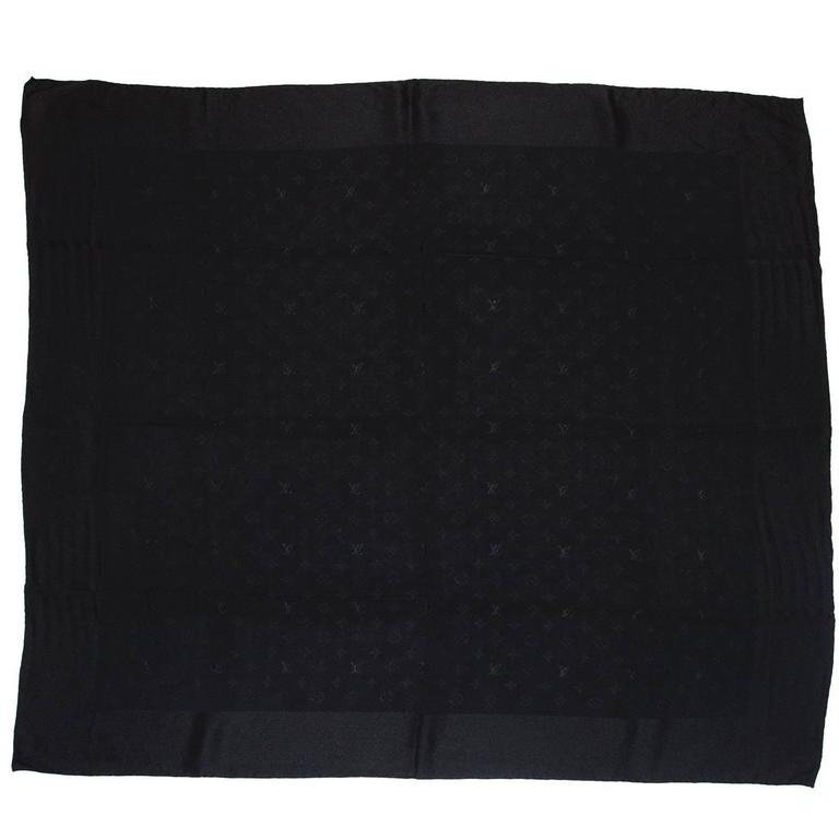 Black silk square scarf clearance