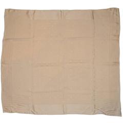Louis Vuitton Beige Silk Mini Monogram Monaco Square Scarf 7
