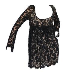 Gucci by Tom Ford SS 1996 Black Lace Mini Dress 5