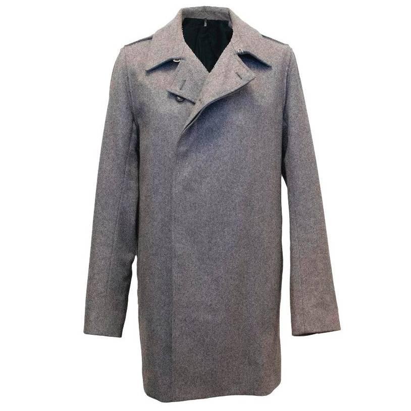 Christian Dior Men's Grey Wool Coat  For Sale