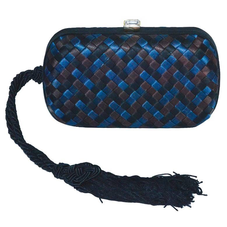 Bottega Veneta Tri-Color Silk Knot Bag For Sale