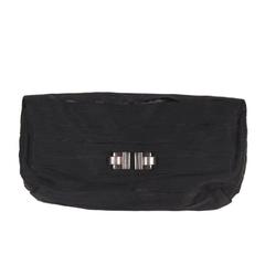 LANVIN Black Satin Ribbon CLUTCH Bag 4