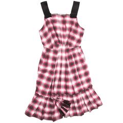 Marc Jacobs Red White & Black Tartan Dress 4