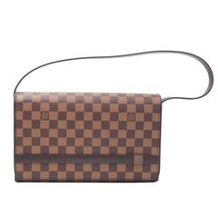 Louis Vuitton Tribeca Carre Ebene Damier Canvas Flap Shoulder Bag