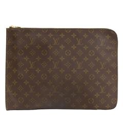 Louis Vuitton Poche Documents Monogram Canvas Clutch Bag 9