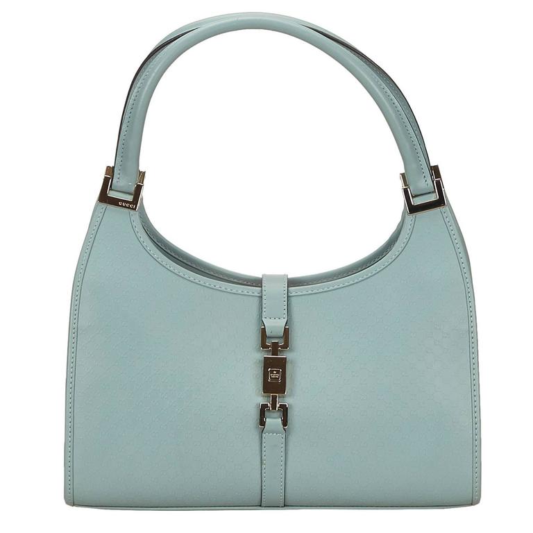 Gucci Blue Leather Jackie at 1stDibs