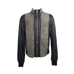 Rick Owens Men's Black Leather Studded Jacket 1