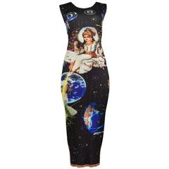 Issey Miyake Black Pleated Space Galaxy Dress 8