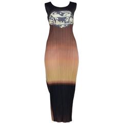 Issey Miyake Pleated Diamond Ombre Dress 6