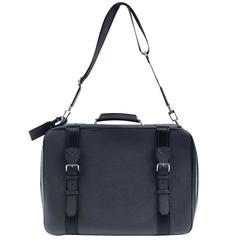 Louis Vuitton Navy Taiga Leather Belted Luggage- Medium 9