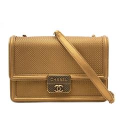 AS NEW Chanel Gold Micro Retro Flap Bag 5