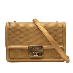 AS NEW Chanel Gold Micro Retro Flap Bag 