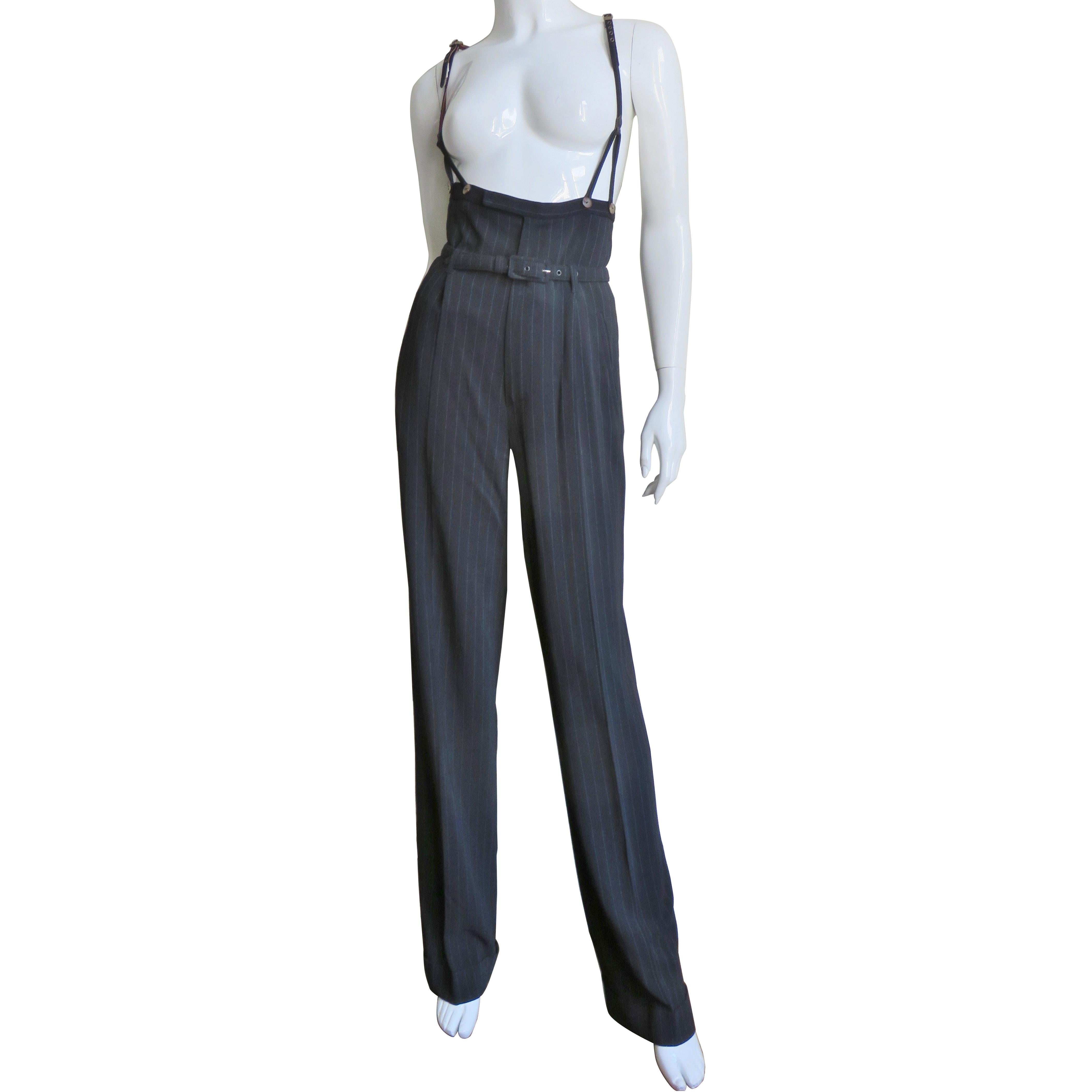 Womens Suspender Pants Jumpsuits Summer Casual Loose Wide Legs Overall  Leotard | eBay