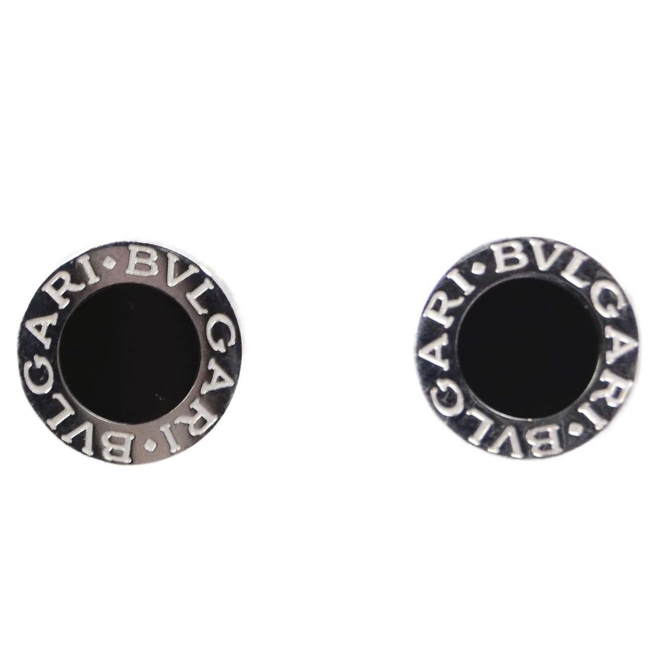 bvlgari black onyx earrings