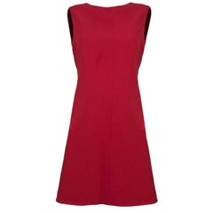 Giorgio Armani Red Wool Dress Sz IT46 NWT