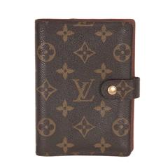 LOUIS VUITTON Brown Monogram Canvas SMALL 6 RING AGENDA COVER