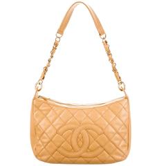 Chanel Nude Caviar Leather Gold Evening Top Handle Satchel Chain Shoulder Bag 4