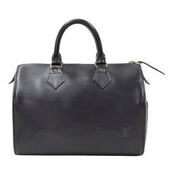 Vintage Louis Vuitton Speedy 30 Black Epi Leather City Hand Bag