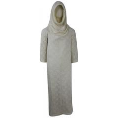Comme des Garcons 2011 Collection 'White Drama' Hooded Dress 11