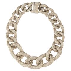 Great Chunky Choker in Silver Texture 1