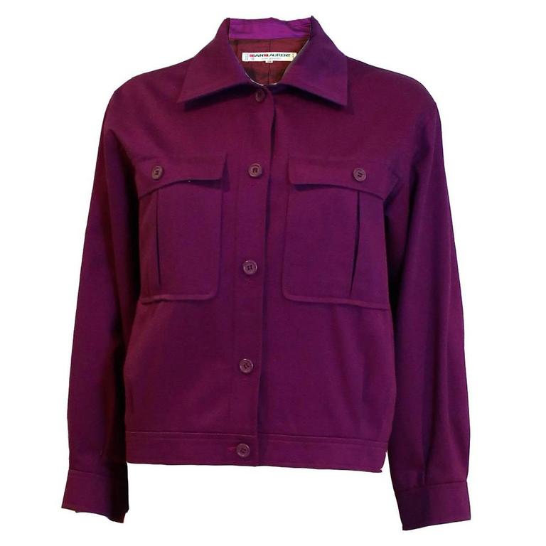 Yves Saint Laurent Rive Gauche Jacket For Sale at 1stDibs