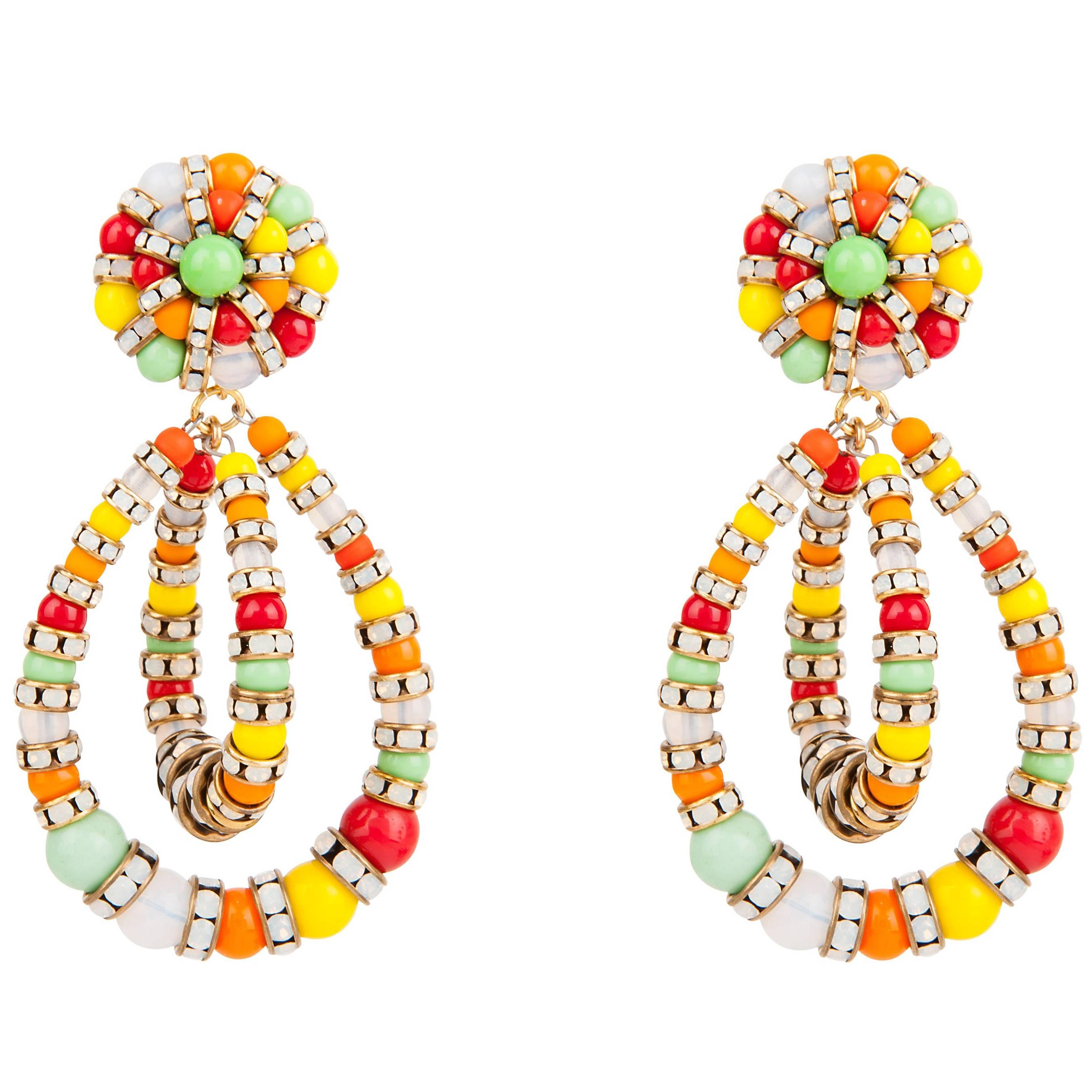 Lolita Earrings Rainbow Crystals For Sale