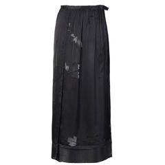2016SS Yohji Yamamoto Silk Wrap Skirt