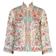 Floral Embroidery Oriental Jacket