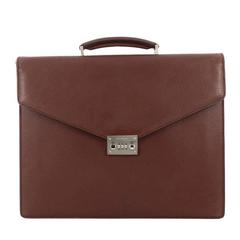Salvatore Ferragamo Revival Combination Lock Briefcase Leather