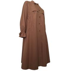 Vintage 1970s DANIMAC London Swing Smock Back Coat Mac Raincoat