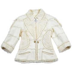 Chanel Jacket Ecru Color 9