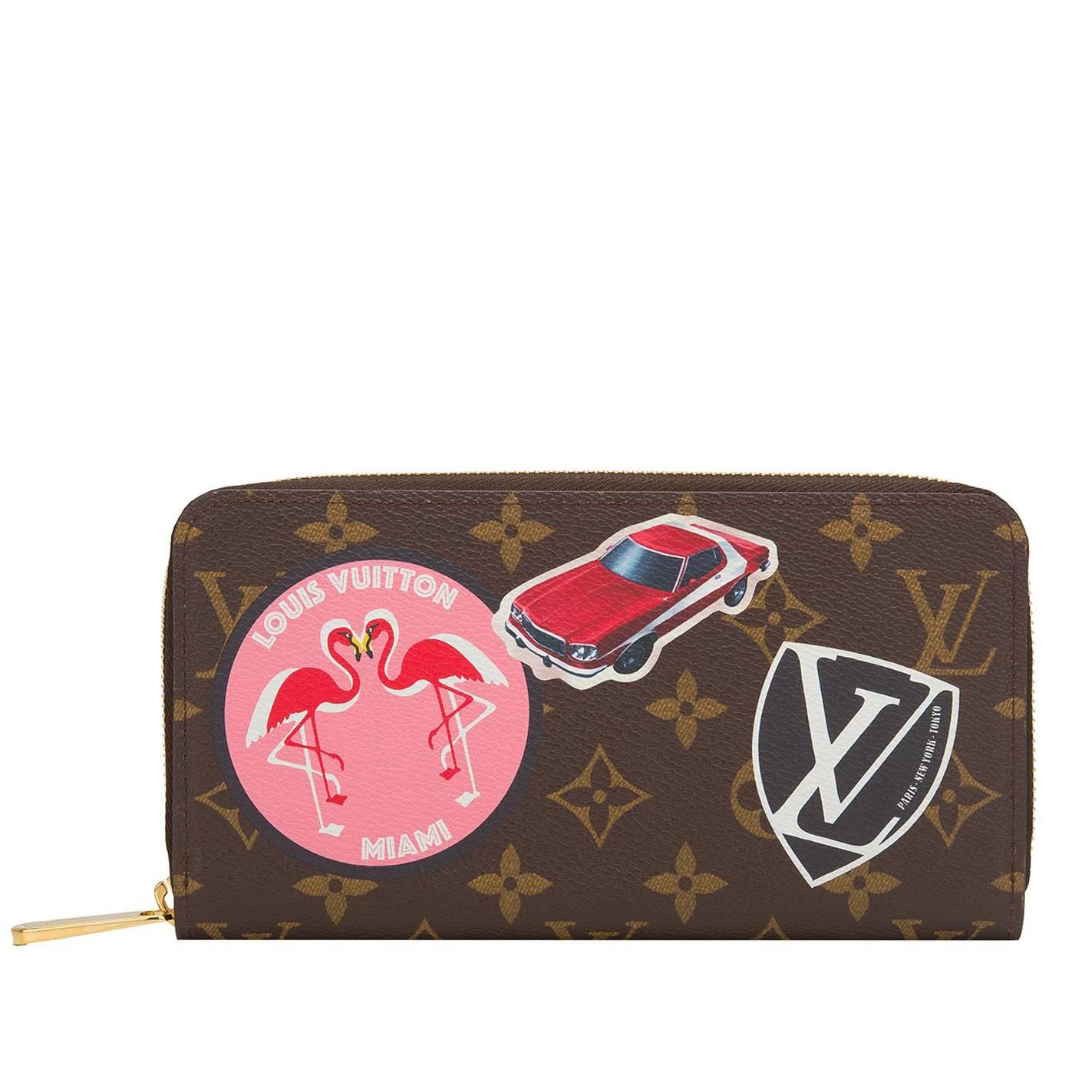Louis Vuitton Monogram World Tour Zippy Wallet For Sale