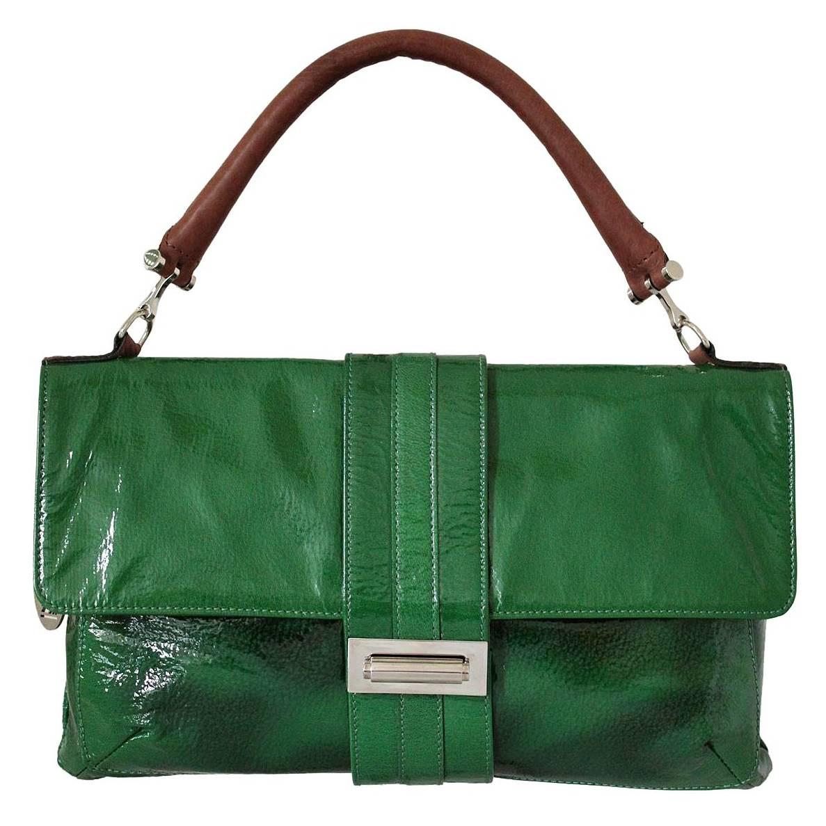 Lanvin  Green Patent Leather Bag