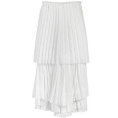Used Comme des Garçons Pleated Silk Skirt