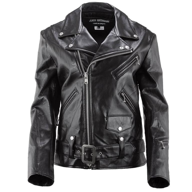 Junya Watanabe Comme des Garçons Leather Biker Jacket For Sale at 1stDibs |  junya watanabe leather jacket, comme des garcons biker jacket, comme des  garcons leather jacket
