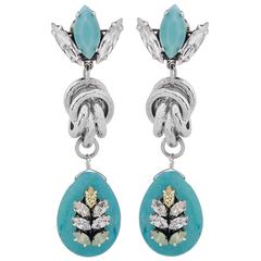 Turquoise drop earrings 8