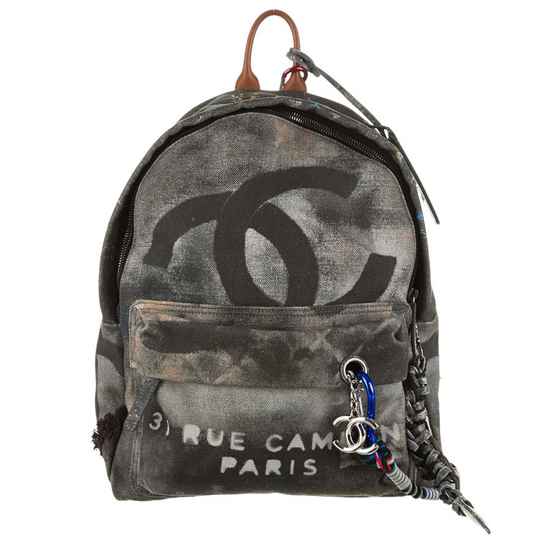 Chanel Denim Graffiti Bag - 2 For Sale on 1stDibs