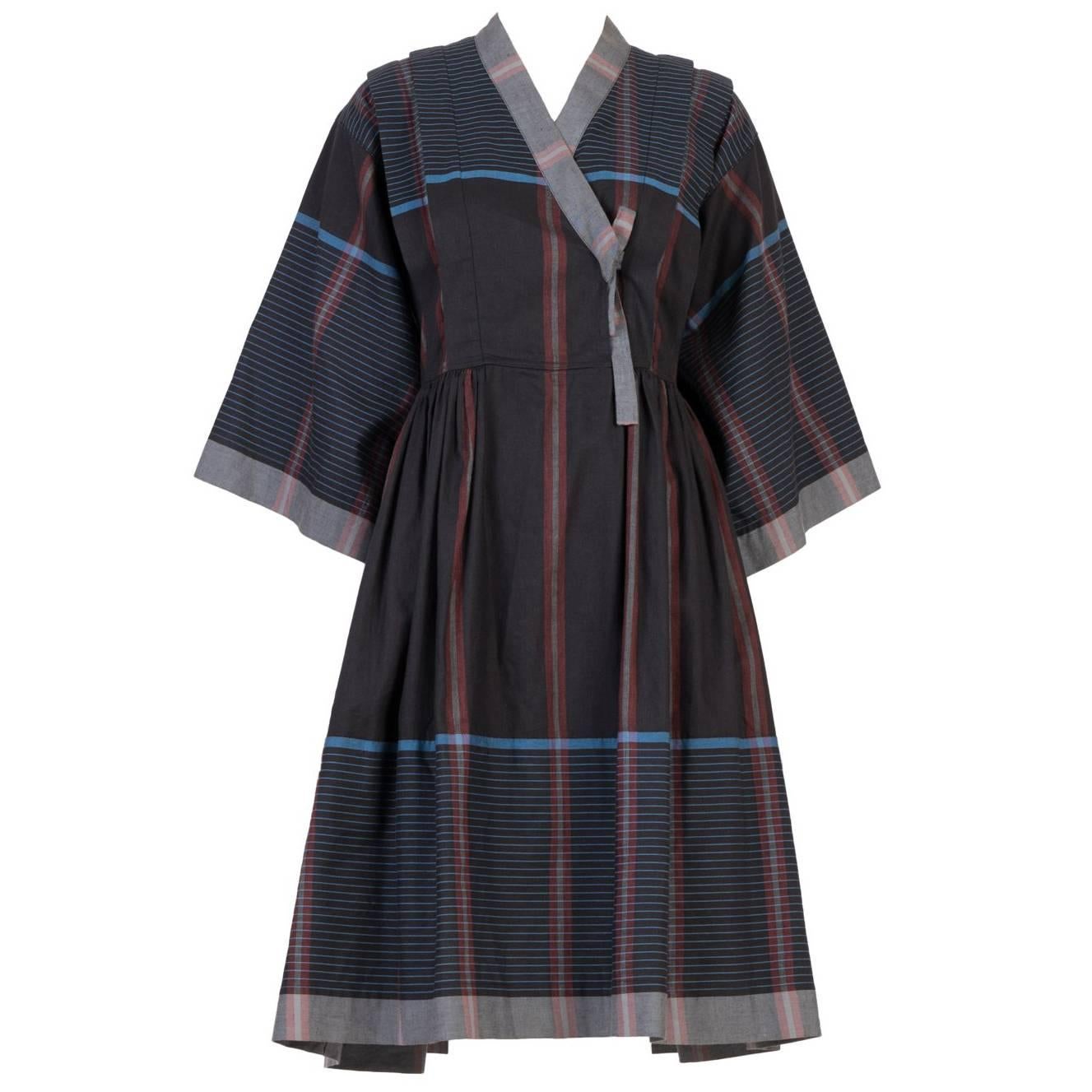 Kenzo Kimono Style Linen Dress 