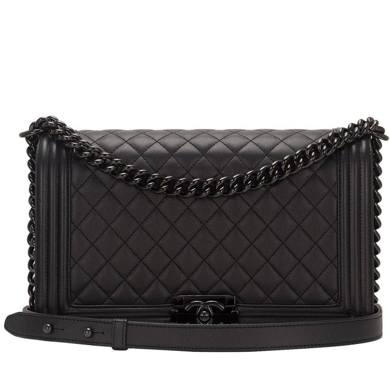 Chanel - New Medium Boy Flap Bag Lambskin Noir