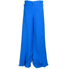 Jean Paul Gaultier Blue Sailor Pants circa 2000s