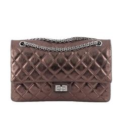 Chanel Reissue 2.55 Handbag Quilted Metallic Calfskin 226