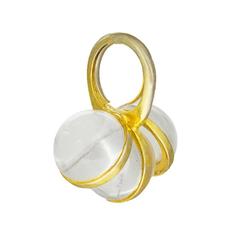 Vintage 1980s Judith Leiber Plexi Glass Ring