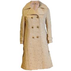1960s Brocade coat by Braunschweig of Switzerland