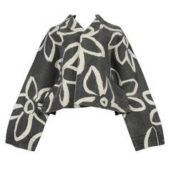 Comme des Garcons Flache Kollektion Jacke mit Blumenmuster 2012