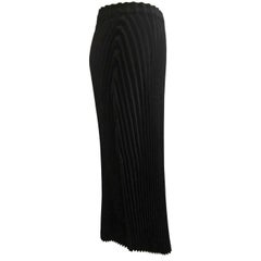 Issey Miyake Black Pleated Skirt 